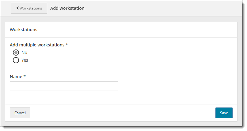 Add workstation page.